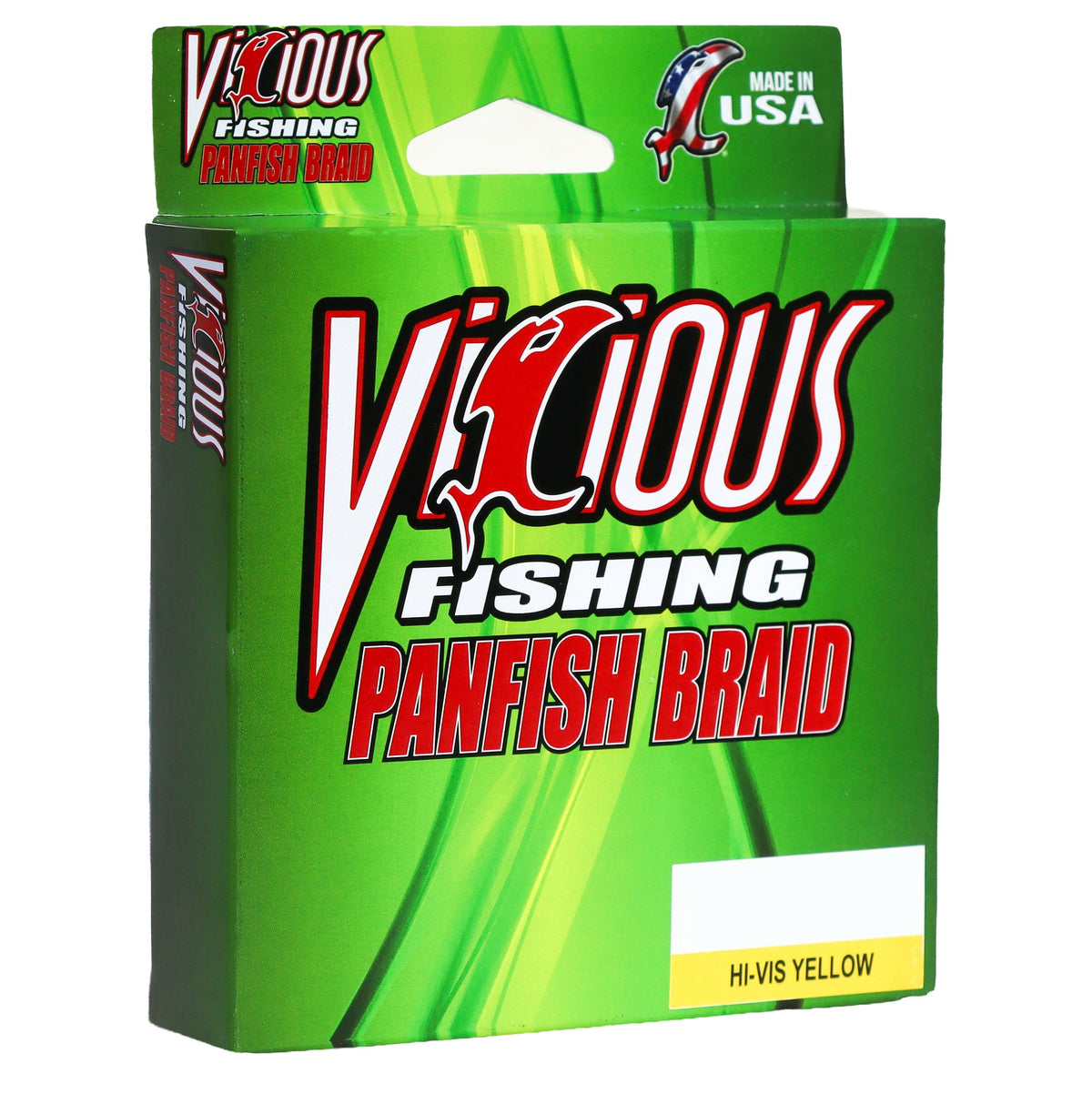 Vicious Panfish Hi-Vis Yellow Braid - 10 Lb Test