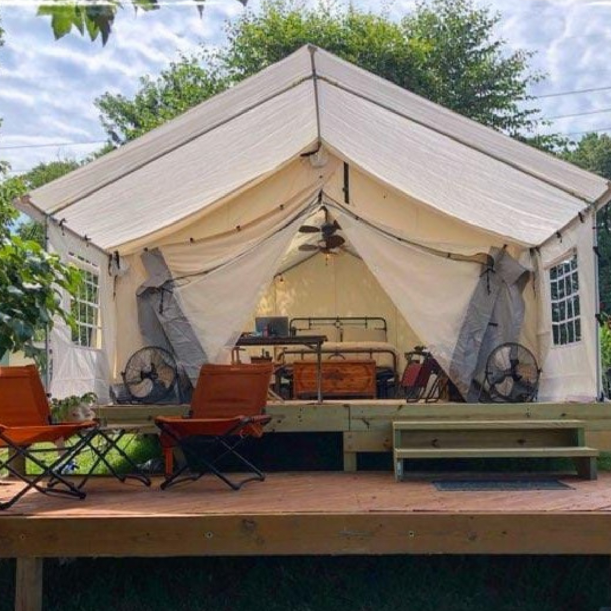8'x10' Porch - Canvas Wall Tent