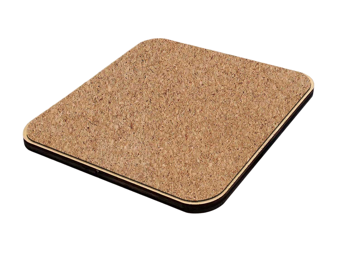 Tropical Fish Coastal Wooden Cork Coasters Gift Set of 4 by Nature Wonders - Coastal Sea-Life Decor - 95251C-S4