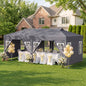 Pop Up Canopy Tent 10x20 FT with 6 Sidewalls