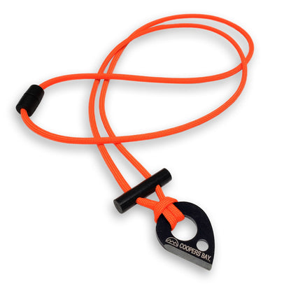 Emergency Fire Starter Necklace - Lightweight Mini Ferro Rod with Steel Claw Striker & Neck Lanyard