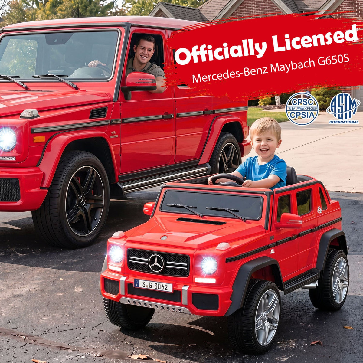 12V Mercedes-Benz Kids Ride-On Car with Remote Control