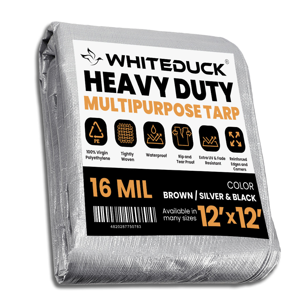Super Heavy Duty Poly Tarp Cover Thick 16 Mil, 8 oz