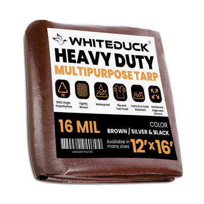 Super Heavy Duty Poly Tarp Cover Thick 16 Mil, 8 oz