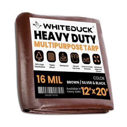 Super Heavy Duty Poly Tarp Cover Thick 16 Mil, 8 oz