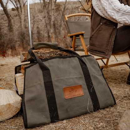 Diamond Shape Canvas Firewood Log Carriers
