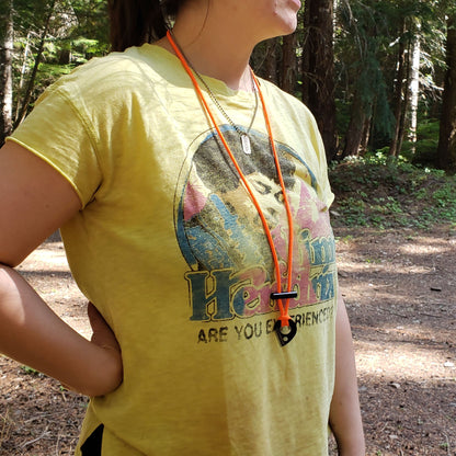 Emergency Fire Starter Necklace - Lightweight Mini Ferro Rod with Steel Claw Striker & Neck Lanyard