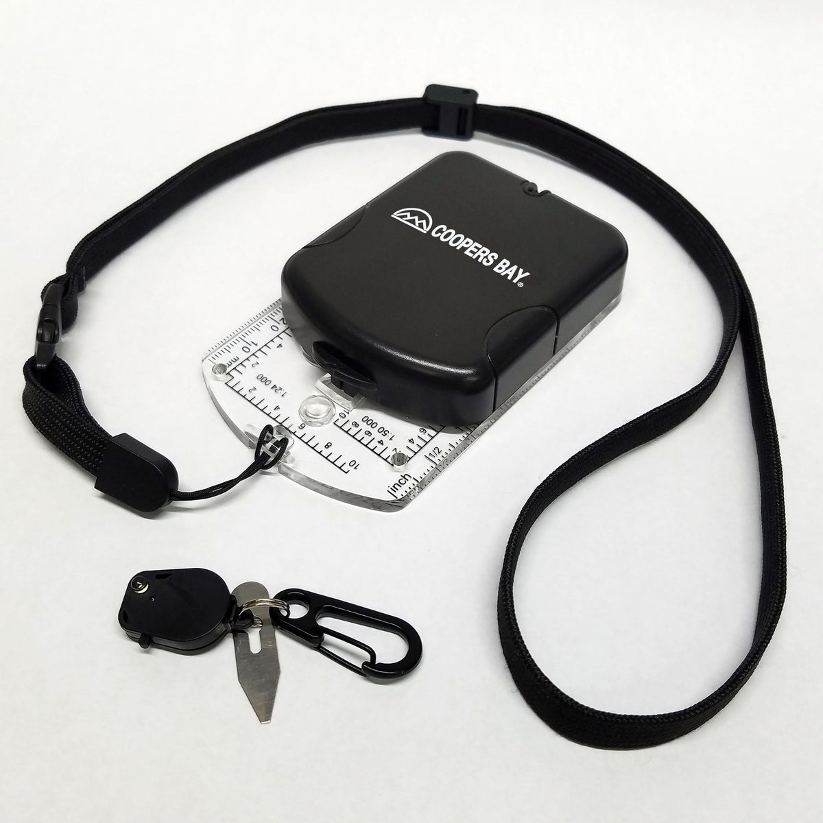 RS46 Mirrored Sighting Compass with Declination Adjustment, Clinometer & Map LED