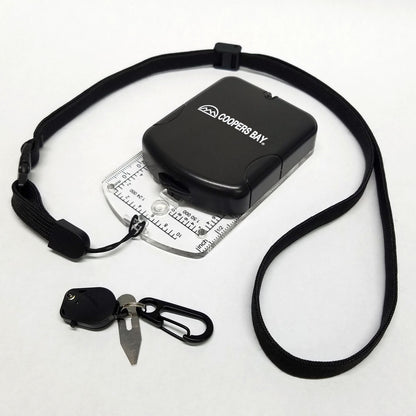 RS46 Mirrored Sighting Compass with Declination Adjustment, Clinometer & Map LED