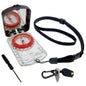 RS46 Mirrored Sighting Compass with Declination Adjustment, Clinometer & Map LED