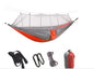Outdoor Parachute Cloth Hammock Couble with Mosquito Net Light Portable Army Green Insect-proof Camping Aerial Tent