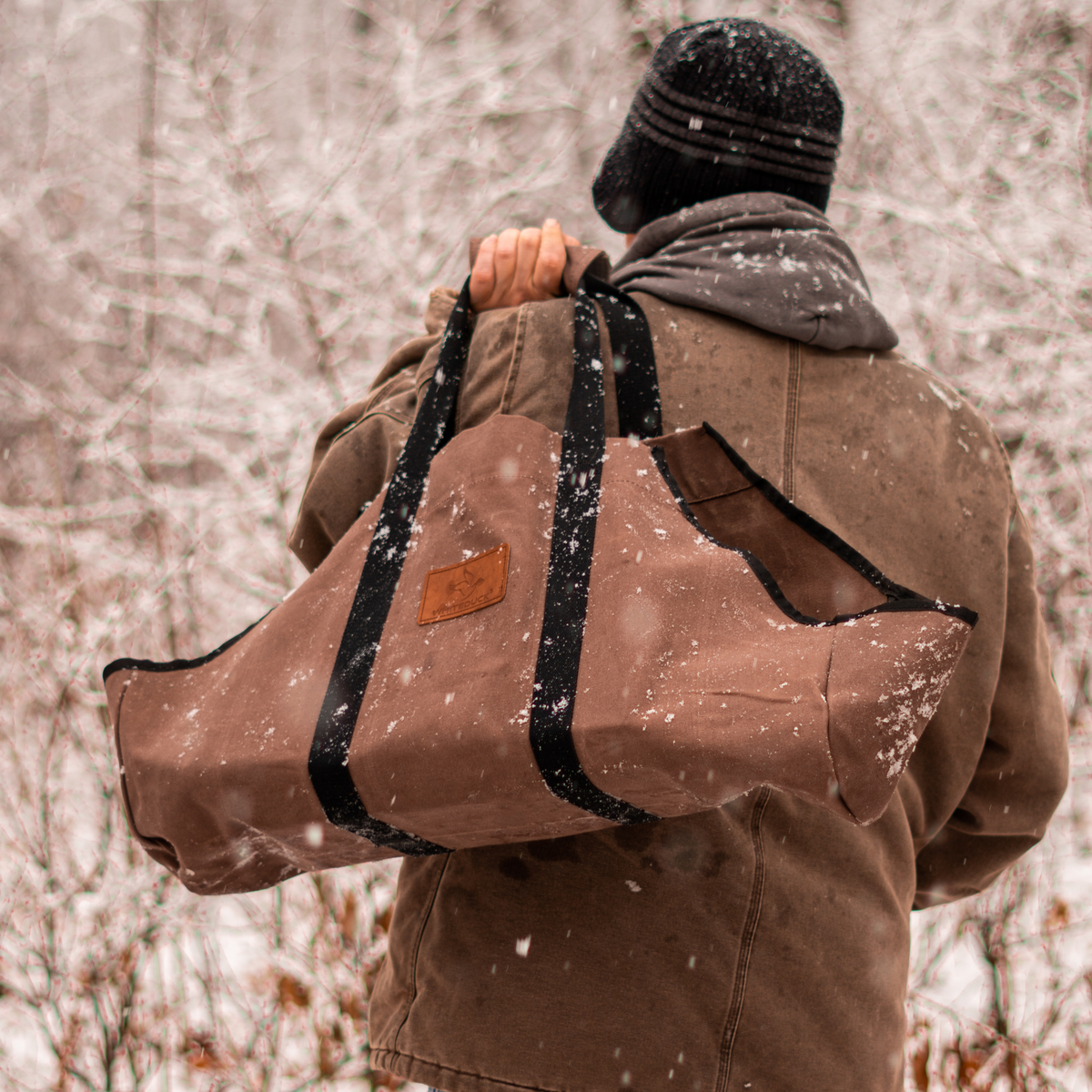 Boat Shape Canvas Firewood Log Carriers