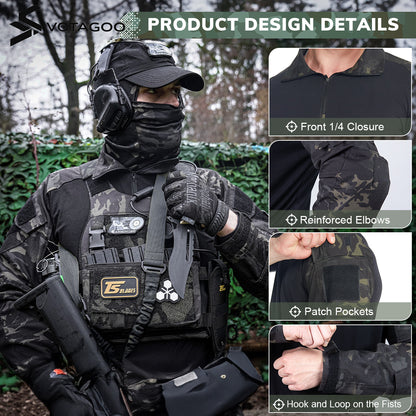 VOTAGOO® Long Sleeve Tactical Shirt