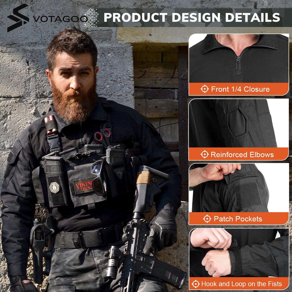 VOTAGOO® Long Sleeve Tactical Shirt