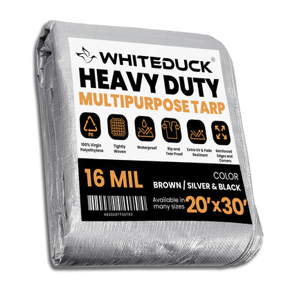 Super Heavy Duty Poly Tarp Cover Thick 16 Mil, 8 oz