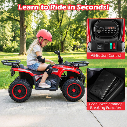 24V Electric Ride On Quad with LED Headlights