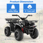 24V Electric Ride On Quad with LED Headlights