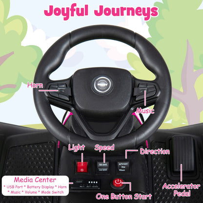 24V Ride on Tractor with Detachable Trailer and Music for Boys Girls