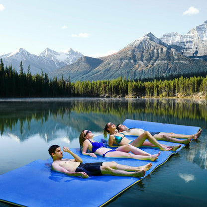12’ x 6’ 3 Layer Floating Water Pad-Green