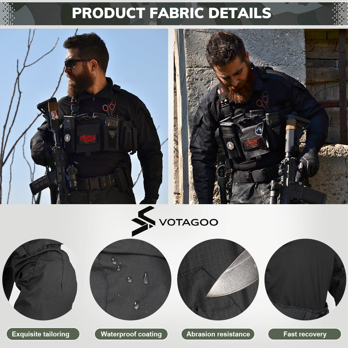 VOTAGOO® Long Sleeve Tactical Shirt