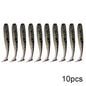 QXO 10pcs/Lot Soft Lures Silicone Bait 7cm 2g Goods For Fishing Sea Fishing Pva Swimbait Wobblers Artificial Tackle
