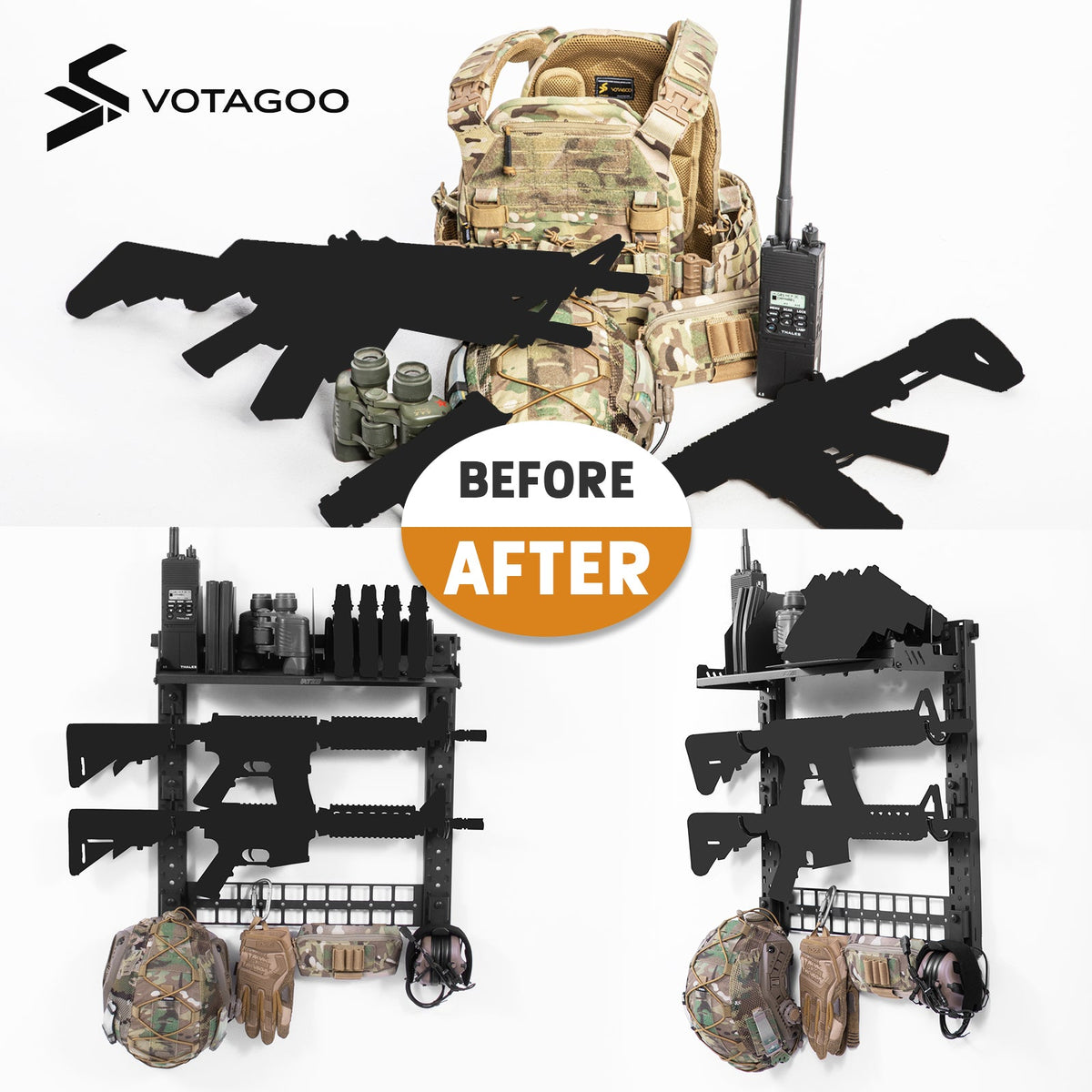 VOTAGOO® Gun Rack for Wall