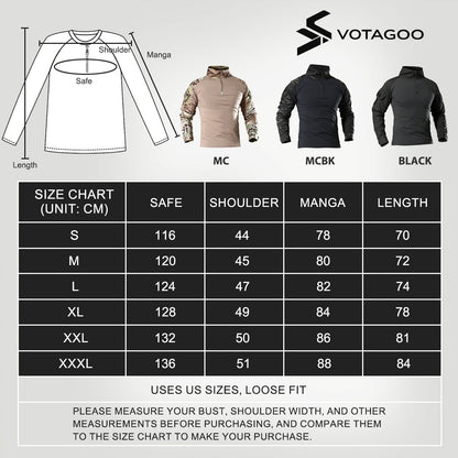 VOTAGOO® Long Sleeve Tactical Shirt