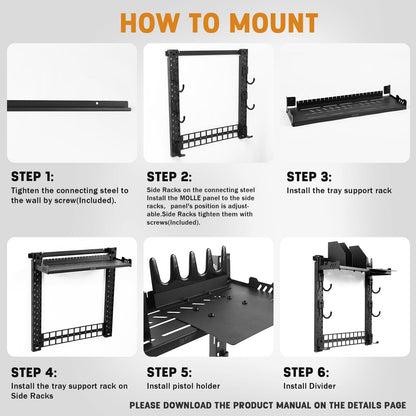 VOTAGOO® Gun Rack for Wall
