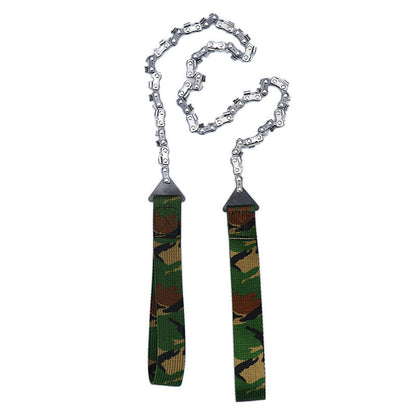 Outdoor hand zipper saw pocket chain saw garden tools 11/16/33 teeth 24 inch portable camping survival wire saw