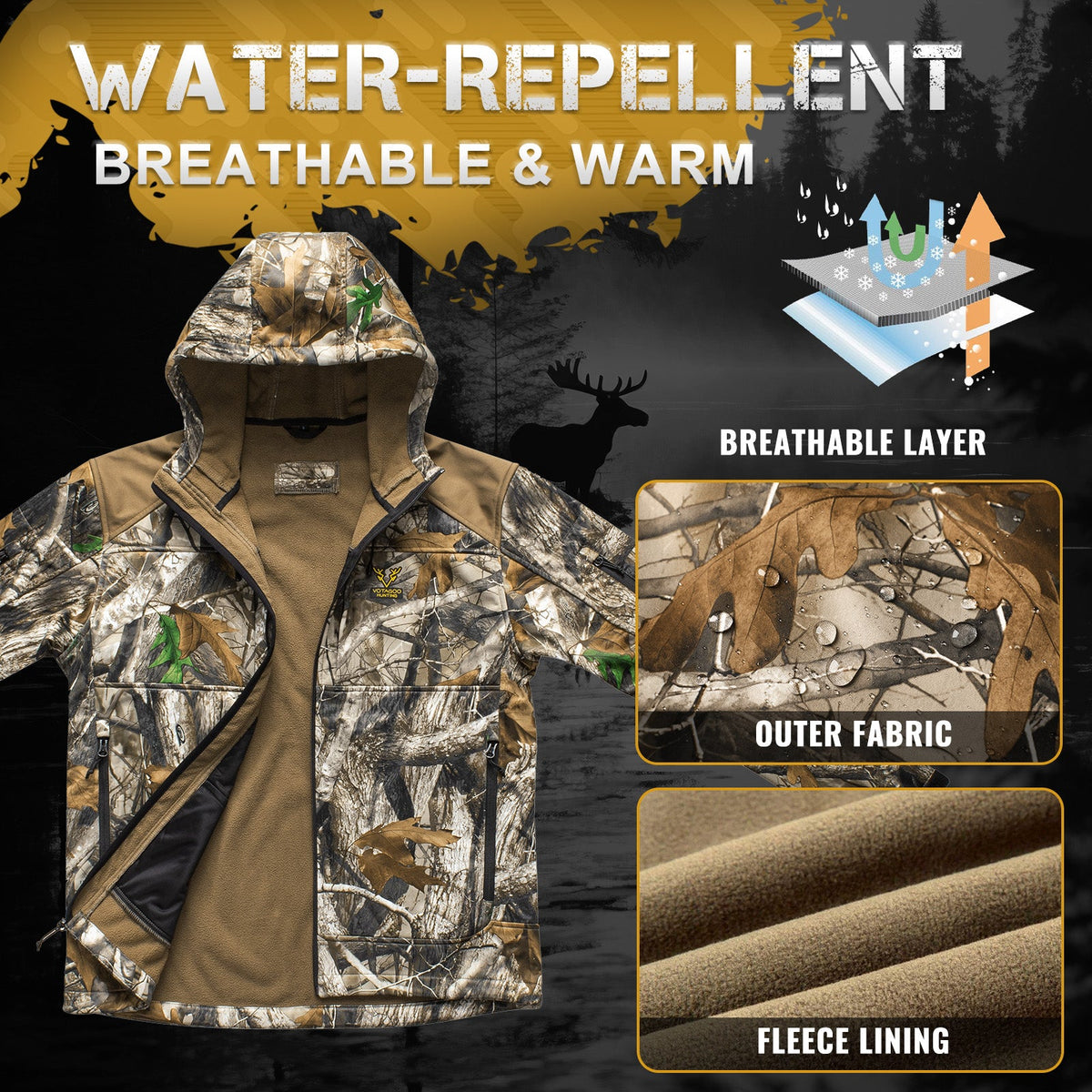 VOTAGOO® Quiet Hunting Jacket