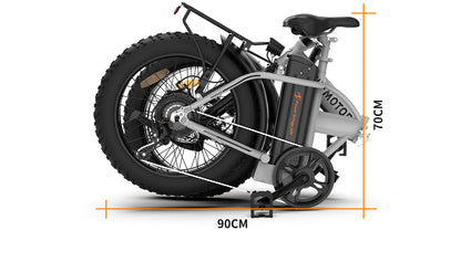 Foldable Electric Fat Tire Bike 20 Inch – Dual Disc Brakes with Fenders