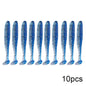 QXO 10pcs/Lot Soft Lures Silicone Bait 7cm 2g Goods For Fishing Sea Fishing Pva Swimbait Wobblers Artificial Tackle