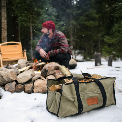 Rectangle Canvas Firewood Log Carriers