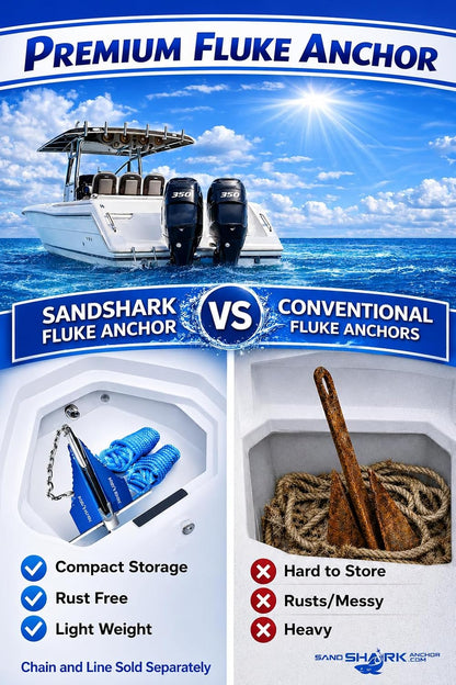 Fluke Anchor - Retractable Shaft (5lbs)