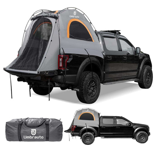 Umbrauto 6.4-6.7FT Truck Bed Tent for 2 Person | 10-Min Quick Setup Waterproof PU3000 Camping Tent for Pickup Trucks