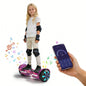 Simate K1 6.5" Hoverboard Electric Self Balancing Scooter with Bluetooth Speaker Colorful Lights UL2272 Certified All Terrain