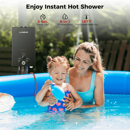 Camplux BW264B Camping Water Heater Propane