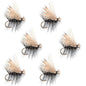 Black Elk Hair Caddis Classic Trout Dry Fly - Set of 6 Flies Size 10