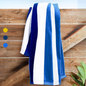 Standard Cabana Beach Towel: 100% Cotton Terry Velour