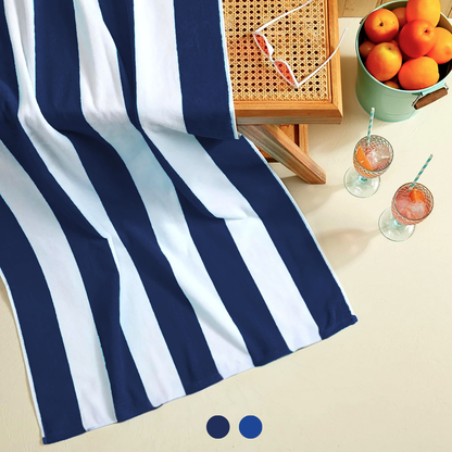 Mid-weight Cabana Beach Towel: 100% Cotton Towel