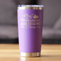 Mountains Are Calling - Insulated Coffee Tumbler Cup with Sliding Lid - Stainless Steel Mug - Outdoor Camping Gifts