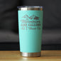 Mountains Are Calling - Insulated Coffee Tumbler Cup with Sliding Lid - Stainless Steel Mug - Outdoor Camping Gifts