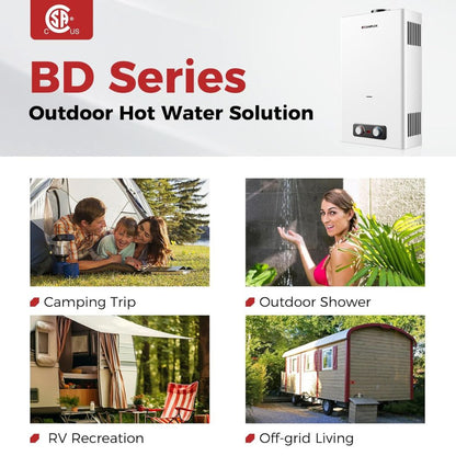 Camplux BD528 Glamping Water Heater Propane