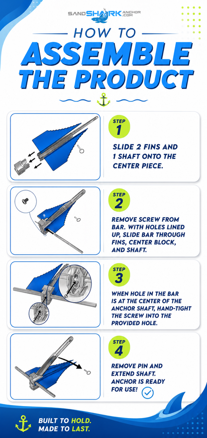Mini Fluke Anchor (Anchor, Line, Case)