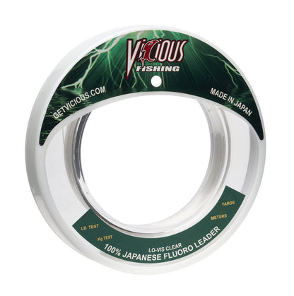 Vicious 100% Japanese Fluorocarbon Leader - 8 Lb Test