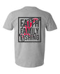 Vicious Faith, Family & Fishing Tee - Premium Gray