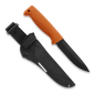 Peltonen M07 Ranger Puukko Black Cerakote Orange Handle FJP137