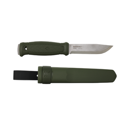 Mora Garberg Stainless Military Green with Simple Poly Sheath #14472
