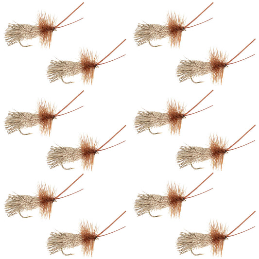 Goddard Caddis Dry Fly - 12 Flies Size 16