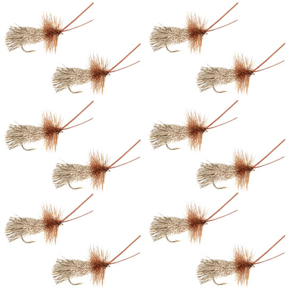 Goddard Caddis Dry Fly - 12 Flies Size 12
